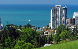 Сочи вид на Черное море