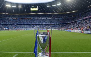 Кубок европейских чемпионов на футбольном поле