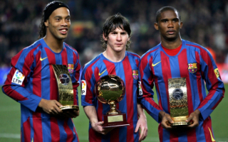 Роналдиньо, Месси и Это’о