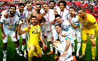 ФК Зенит с кубком России 2016