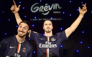 Златан Ибрагимович со своей восковой фигурой