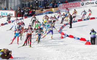 Лыжная гонка биатлонистов