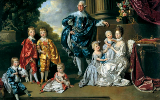 Иоганн Зоффани.  Георг III, королева Шарлотта и их дети