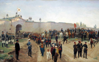 Дмитриев-Оренбургский Николай Дмитриевич.Сдача крепости Никополь 4 июля 1877 года