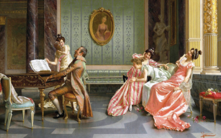 Сольный концерт - картина Витторио Реджианини