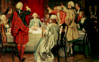 Принц Чарльз Эдвард Стюарт в Эдинбурге - картина Уильяма Брасси Хоула