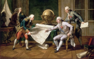 Николя-Андре Монсио. Людовик XVI и  Лаперуз 29 мая 1785 года
