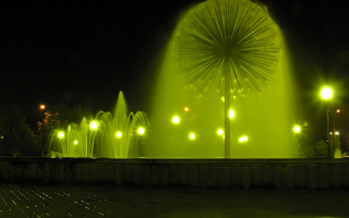 Фонтан  зеленый
