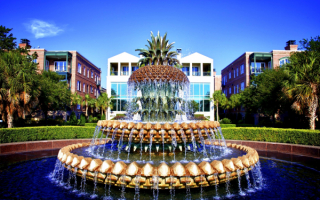 Фонтан Ананас в Чарлстоне, США