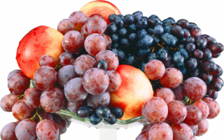 Виноград и персики