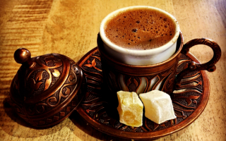 Турецкий кофе и лукум