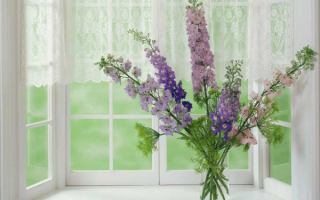 Букет на окне