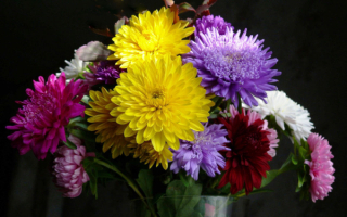 Цветы хризанемы в букете