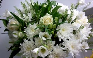Белый букет
