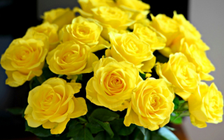Букет желтых роз