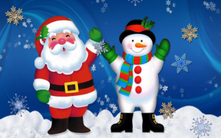 Дед Мороз и Снеговик