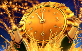 Новогодний фейерверк.