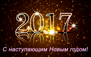 С наступающим 2017 годом!