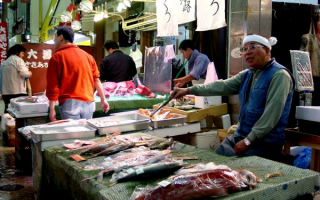 Рыбный рынок Токио