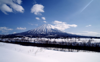 Гора Фудзи зимой