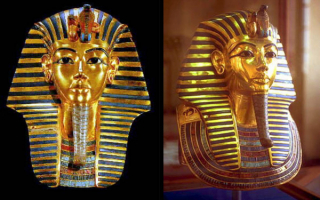 Золотая маска фараона Тутанхамона