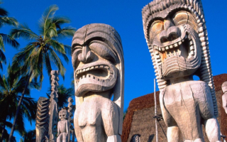 Скульптуры на Гавайских островах