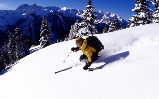 Горнолыжный спорт в горах штата Колорадо