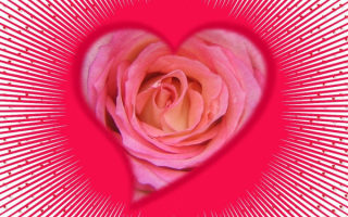 Розовая валентинка