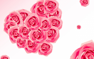 Розовая валентинка