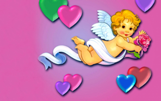 Валентинки с ангелом