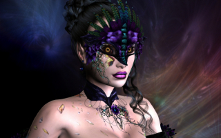 Девушка на карнавале