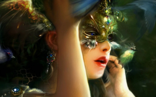 Девушка в маске