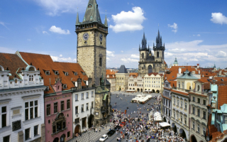 Прага вид на Староместскую площадь