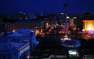 Киев ночью