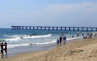 Океанский пляж Лос-Анджелеса