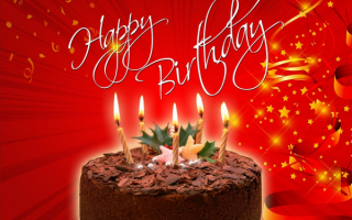 Торт с днем рождения