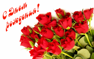 Букет красных роз в день рождения