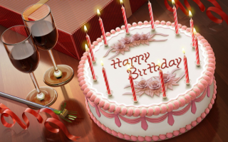 Торт с днем рождения