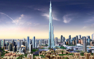 Панорама города Дубай