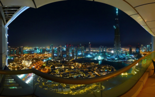 Вид на город Дубай