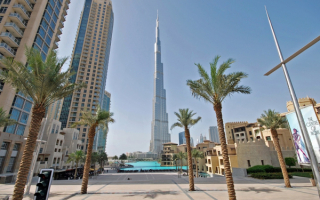 Дубай башня Бурдж Халифа самая высокая в мире