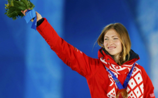 Двукратная олимпийская чемпионка белорусская биатлонистка Дарья Домрачева