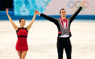 Серебряные медалисты сочинской олимпиады в спортивных танцах на льду Ксения Столбова и Фёдор Климов