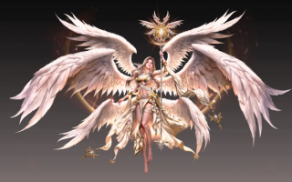 Крылатая богиня фэнтези