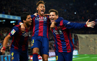 Луис Суарес, Неймар и Лионель Месси