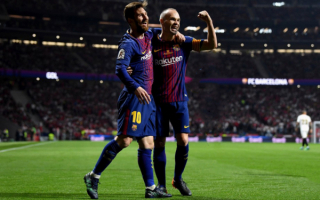 Лионель Месси и Андрес Иньеста