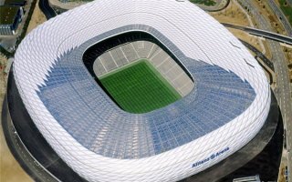 Стадион Альянс Арена Мюнхен вид сверху