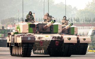 Индийские танки на параде