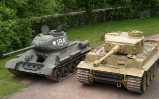 Танки Т-34 и Тигр