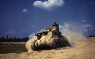 Американский танк Грант времен второй мировой войны